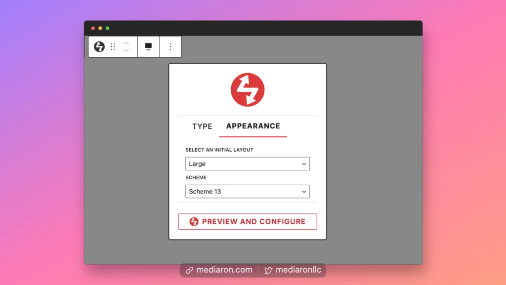 Configure the Plugin Layout and Scheme