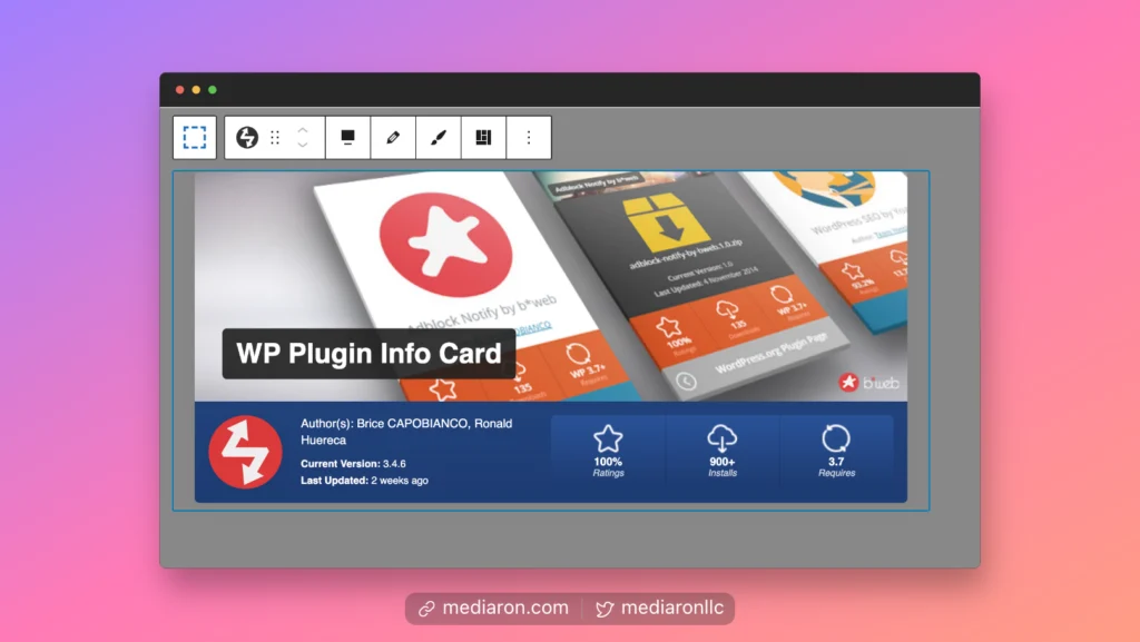 See a Preview of the Plugin Info Card Plugin