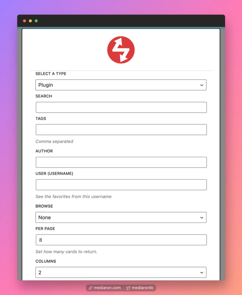 Query Block Search Fields