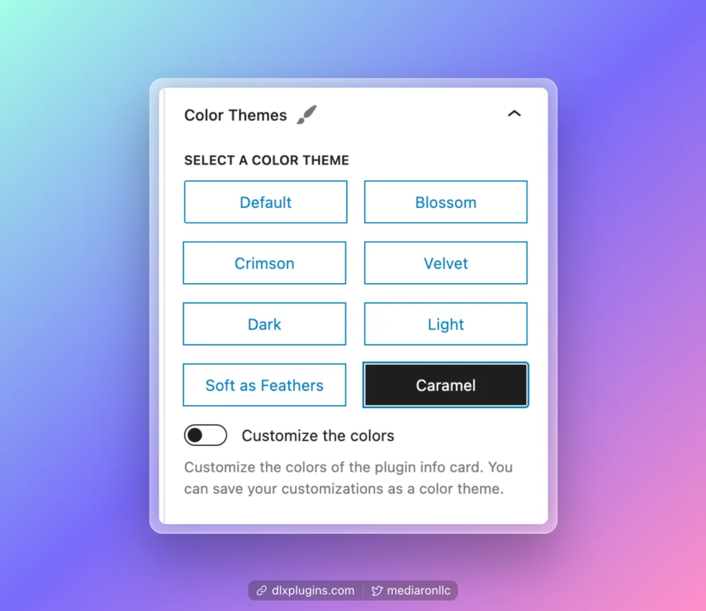 Screenshot Color Themes