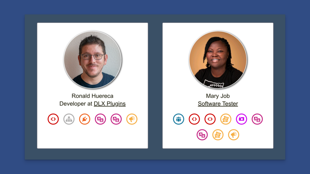 Show Off Team Members and Their Badges
